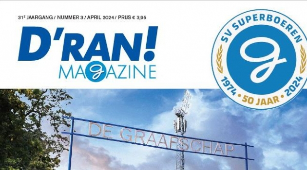 Gratis D'RAN! Magazine voor alle seizoenskaarthouders